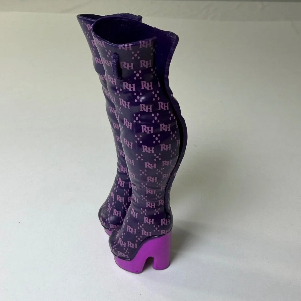 Rainbow High Emi Vanda Series 3 Orchid Purple Thigh High Boots‎ Doll Shoes